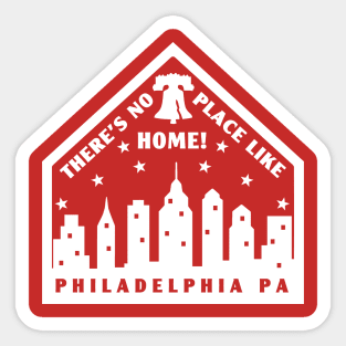 Philadelphia Philly Philly Fan Baseball No Place Like Home Plate Sticker